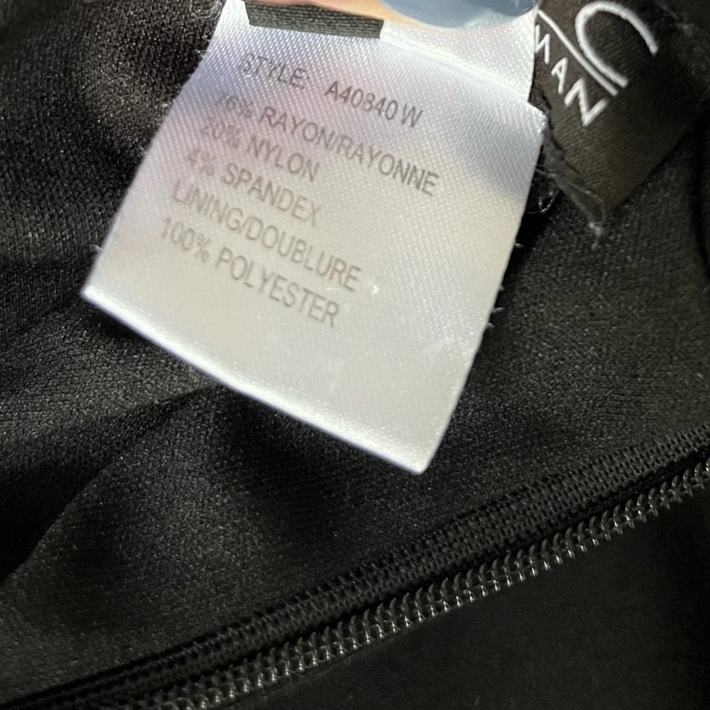 Conrad C Black A-Line Skirt with Stretch Size 18 Noir Essential Business Casual - Picture 8 of 11